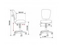 Кресло без подлокотников Бюрократ Ch-204NX