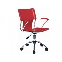 Кресло EChair-211 PPU-801, к/з красный