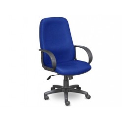 Кресло EChair-625 TJP ткань сине-черная, пластик